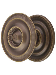 Extra Large Federal-Style Knob & Back Plate - 2" Diameter